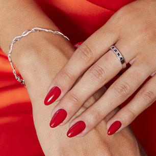 Pulsera de Oro 18kt Ondas Circonitas
