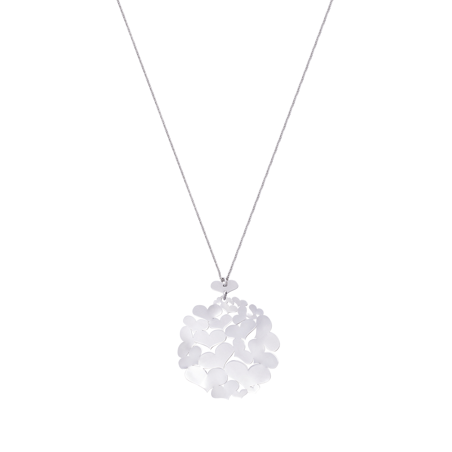 Collar de Plata Esterlina 925 Medallón Corazón 3