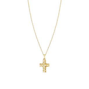 Collar de Oro 18kt Cruz Labrada