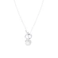 Collar de Plata Esterlina 925 Circulo Circón - Miniatura 2