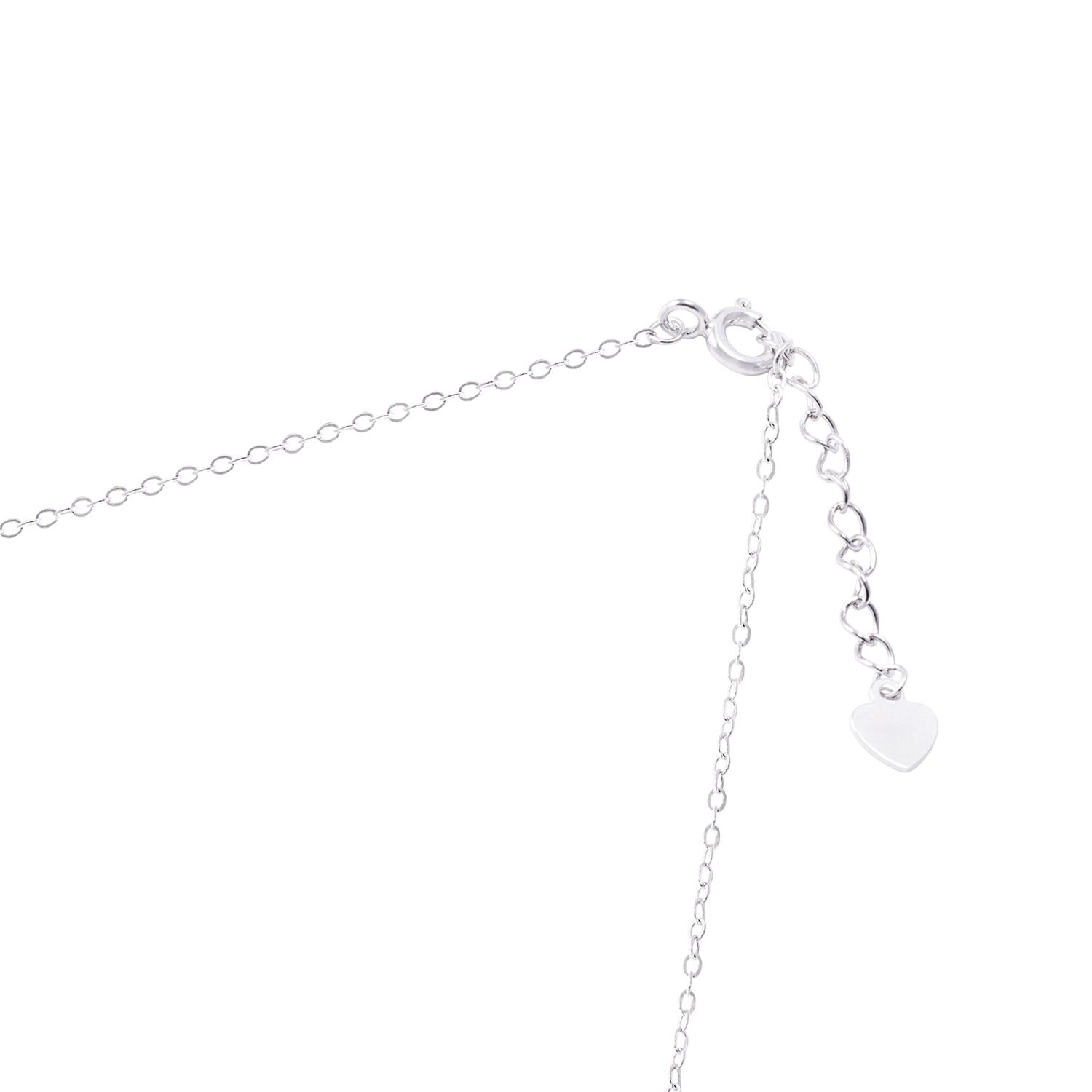 Collar de Plata Esterlina 925 Circulo Circón 3