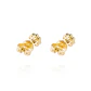 Aros Oro Amarillo 18kt Roseta de Diamantes 27 Pts - Miniatura 2