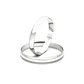 Par Argollas Matrimonio de Oro Blanco 18kt Alexandrina de 3,0mm - Miniatura 1