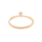 Anillo Compromiso Oro Rosado 18kt  Niza 1x14ptos Diamante - Miniatura 4