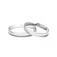 Par Argollas Matrimonio de Oro Blanco 18kt Alexandrina de 3,0mm - Miniatura 3