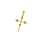 Colgante de Oro Miel 18kt Cruz Mediana - Miniatura 1