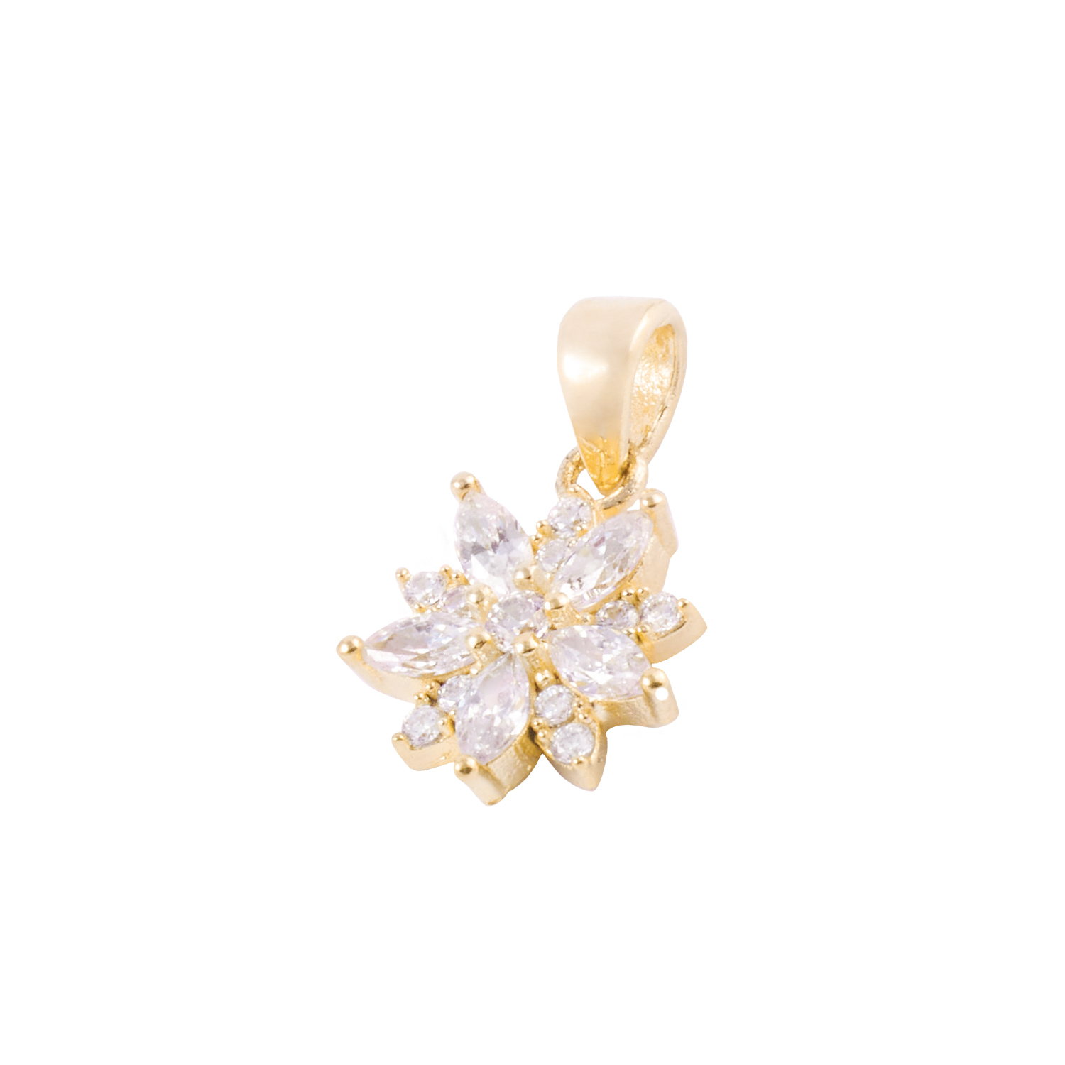 Colgante de Oro 18kt Estrella Circón 1