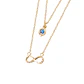 Collar de Oro 18kt Infinito Ojo Turco - Miniatura 3