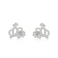 Aros de Plata Esterlina 925 Corona Cruz - Miniatura 3