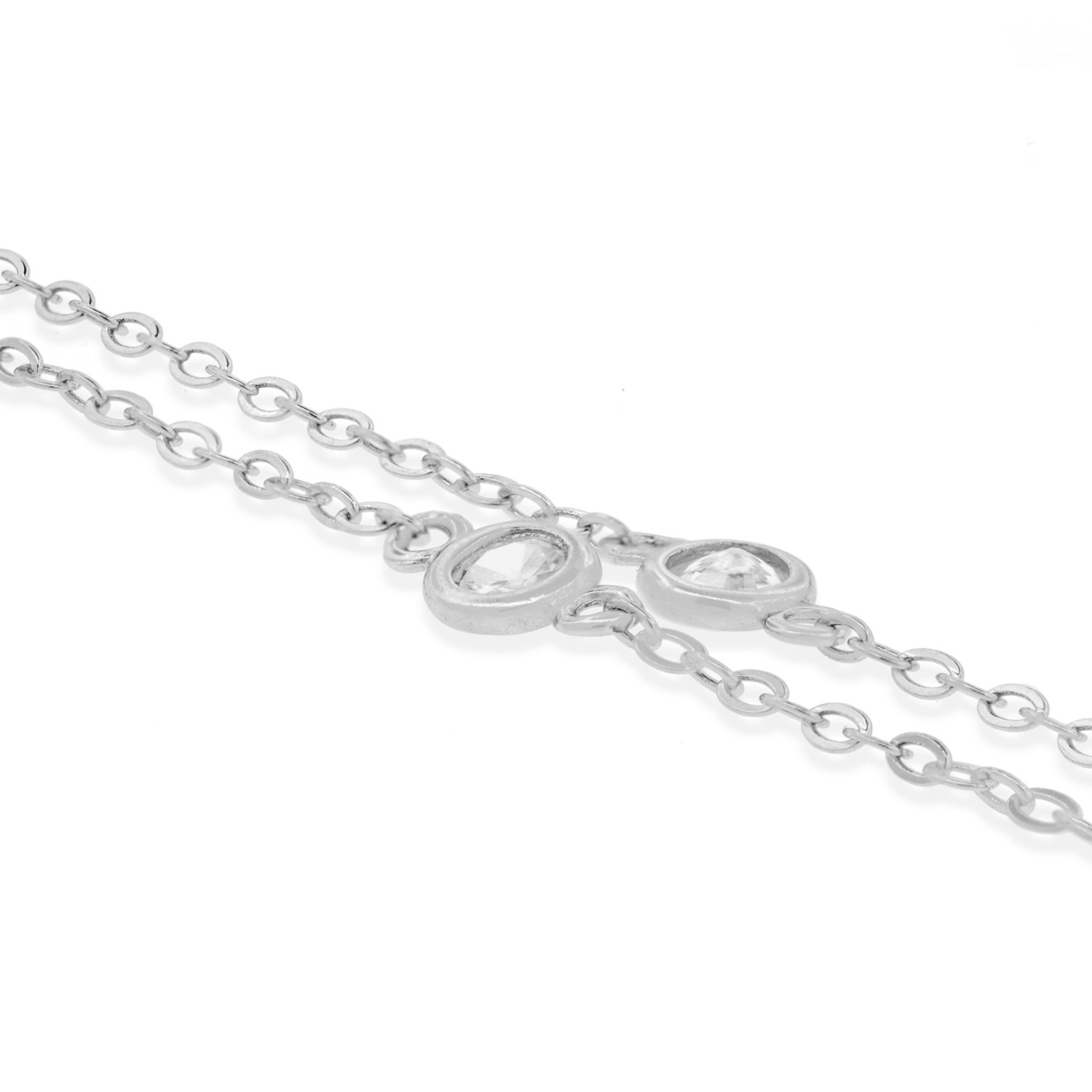 Pulsera de Plata Esterlina 925 Punto Circonita 3