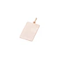 Colgante Oro Miel 18kt Placa Lisa - Miniatura 1