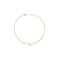 Tobillera Oro Amarillo 18kt Doble Cadena