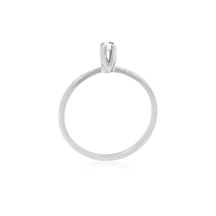 Anillo de compromiso Oro Blanco 18kt Modelo Niza Diamante Solitario de 14ptos