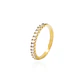 Anillo Compromiso de Oro 18Kt Medio Cintillo Circones - Miniatura 1