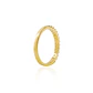 Anillo Compromiso de Oro 18Kt Medio Cintillo Circones - Miniatura 2