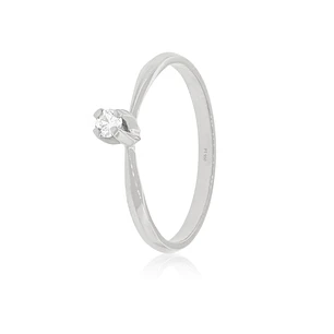 Anillo de compromiso Platino Modelo Niza Diamante Solitario de 10ptos
