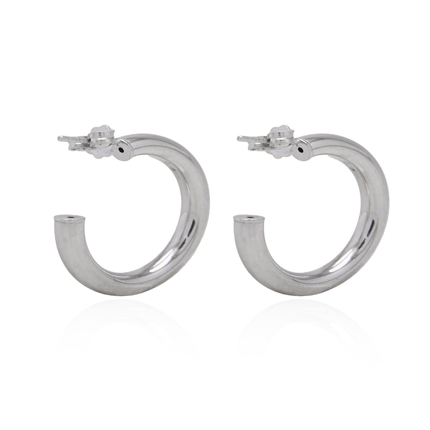 Aros de Plata Esterlina 925 Argollas Gruesas 3