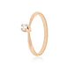 Anillo Compromiso Oro Rosado 18kt  Niza 1x10ptos Diamante - Miniatura 1