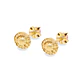 Aros de Oro 18kt Chaton Rosa de Francia de 2,5mm - Miniatura 3