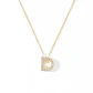 Collar Oro Amarillo 18kt Diamantes Letra D 13 Pts | Danielle Costantini - Miniatura 3