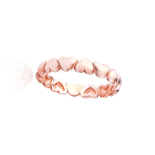 Anillo de Plata Esterlina 925 Corazones Rose