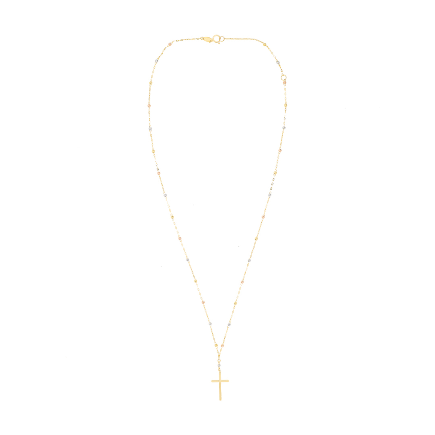 Collar de Oro 18kt Rosario Bicolor 2000 1