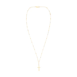 Collar de Oro 18kt Rosario Bicolor 2000