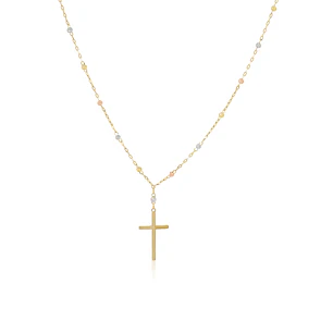 Collar de Oro 18kt Rosario Bicolor 2000