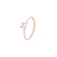 Anillo Oro Miel 18kt Solitario Clásico - Miniatura 1