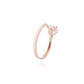 Anillo Oro Miel 18kt Solitario Clásico - Miniatura 3