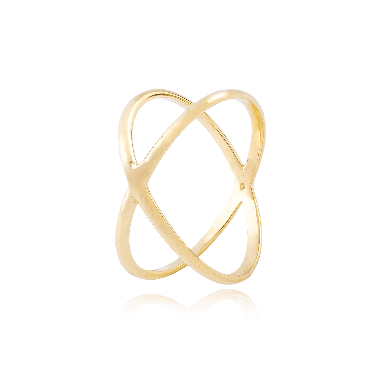 Anillos de Oro 18kt Modelo Ci Cruzado. 3