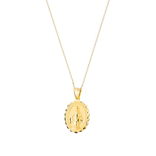 Colgante de Oro 18kt Virgen Milagrosa 28x19mm