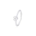Anillo de Plata Esterlina 925 Circonitas Brillantes Central 2mm