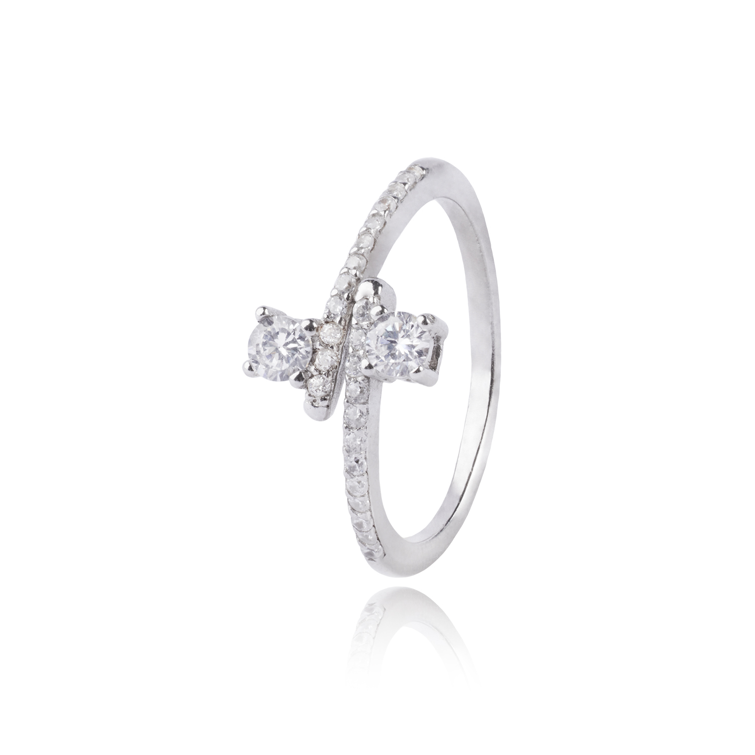 Anillo de Plata Esterlina 925 Circones Cruzados 1