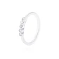 Anillo de Plata Esterlina Medio Cintillo Cinco Circones - Miniatura 1