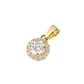 Colgante de Oro 9kt Circonita Destellante 5mm - Miniatura 1