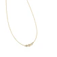 Collar Oro Amarillo 18kt Circonita Tres Botones - Miniatura 3