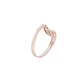 Anillo Oro Miel 18kt Doble Circonita - Miniatura 3