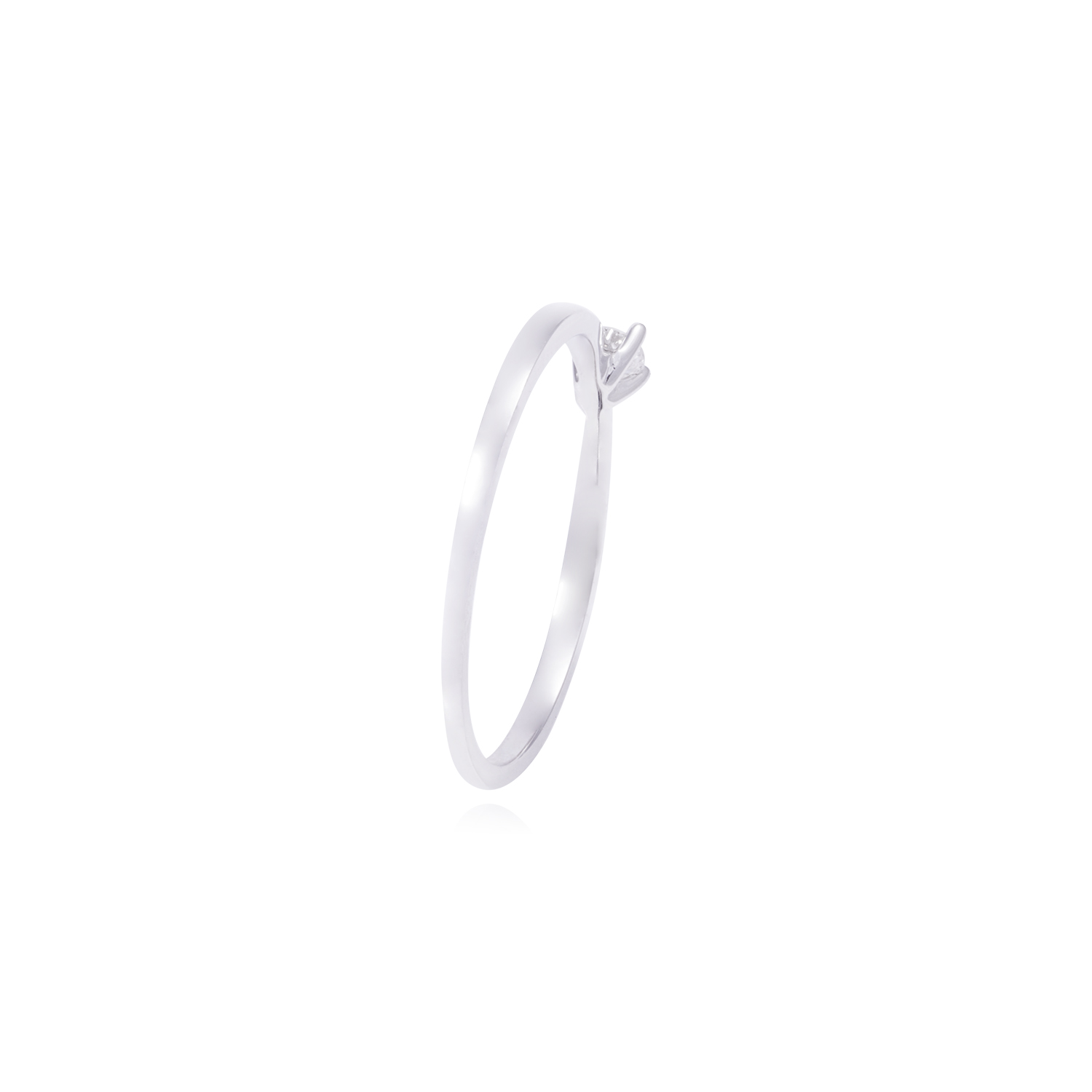 Anillo Compromiso de Oro de 18kt Modelo Solitario 1pts de diamante 3