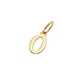Colgante Inicial O Brillante Oro Miel 18kt - Miniatura 1