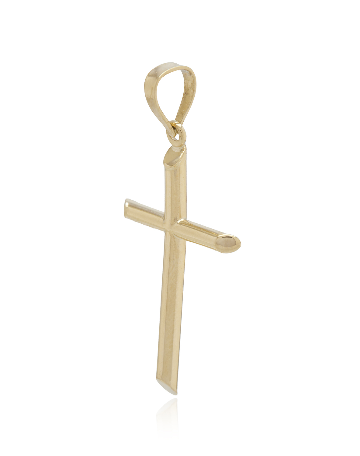 Colgante de Oro 18kt Cruz de Tubo 2