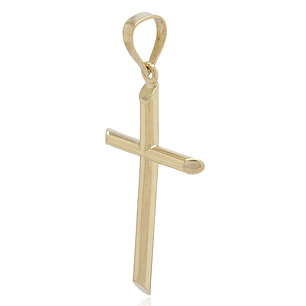 Colgante de Oro 18kt Cruz de Tubo