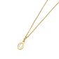Colgante Inicial O Brillante Oro Miel 18kt - Miniatura 3