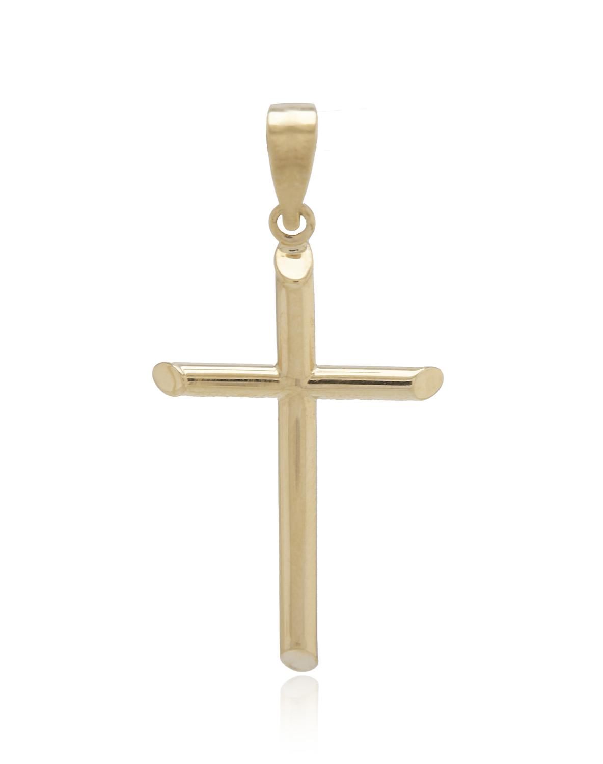 Colgante de Oro 18kt Cruz de Tubo 3