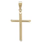 Colgante de Oro 18kt Cruz de Tubo - Miniatura 3