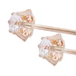 Aros en Oro Miel 18kt Circón 4mm - Miniatura 2