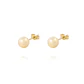 Aros de Oro 9kt Bolita Solida 6mm - Miniatura 1