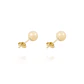 Aros de Oro 9kt Bolita Solida 6mm - Miniatura 3