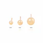 Aros de Oro 9kt Bolita Solida 6mm - Miniatura 4