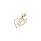 Colgante Oro Bicolor 18kt Cuatro Corazones - Miniatura 1